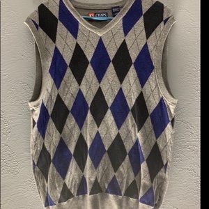 Chaps Argyle Navy Sweater vest
-Worn once